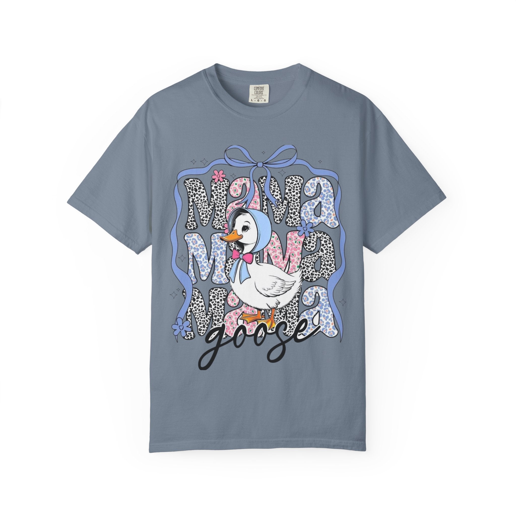 Mama Goose T-Shirt — Cute Vintage Duck Graphic Tee for New Moms & Baby Showers
