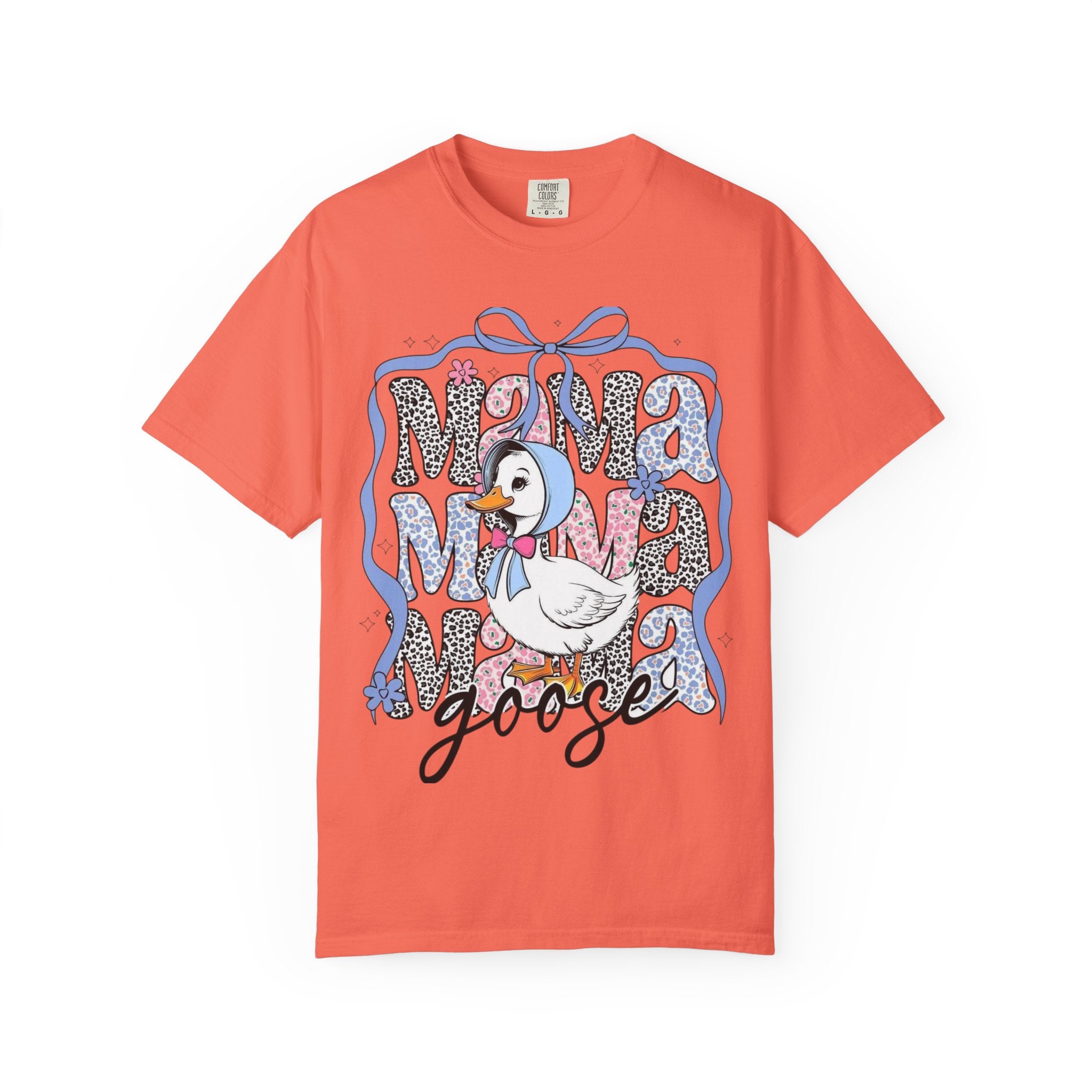 Mama Goose T-Shirt — Cute Vintage Duck Graphic Tee for New Moms & Baby Showers