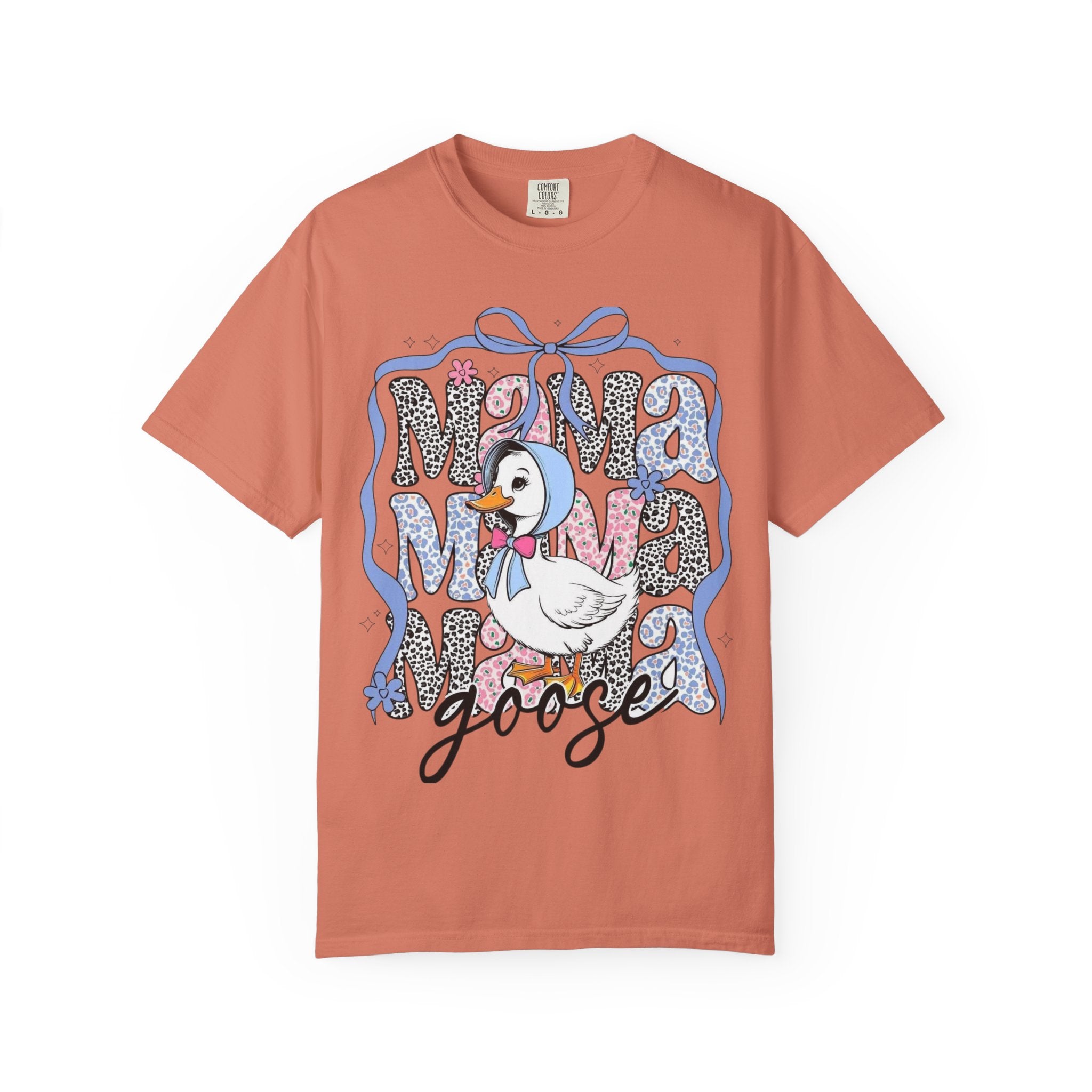 Mama Goose T-Shirt — Cute Vintage Duck Graphic Tee for New Moms & Baby Showers