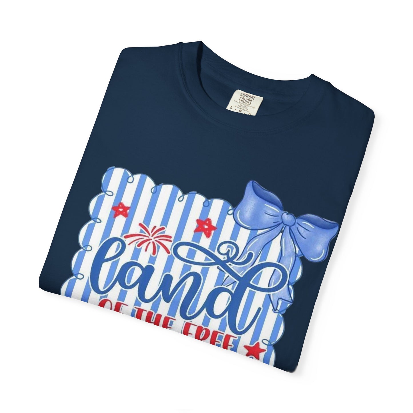 Patriotic "Land of the Free, Because of the Brave" T-Shirt