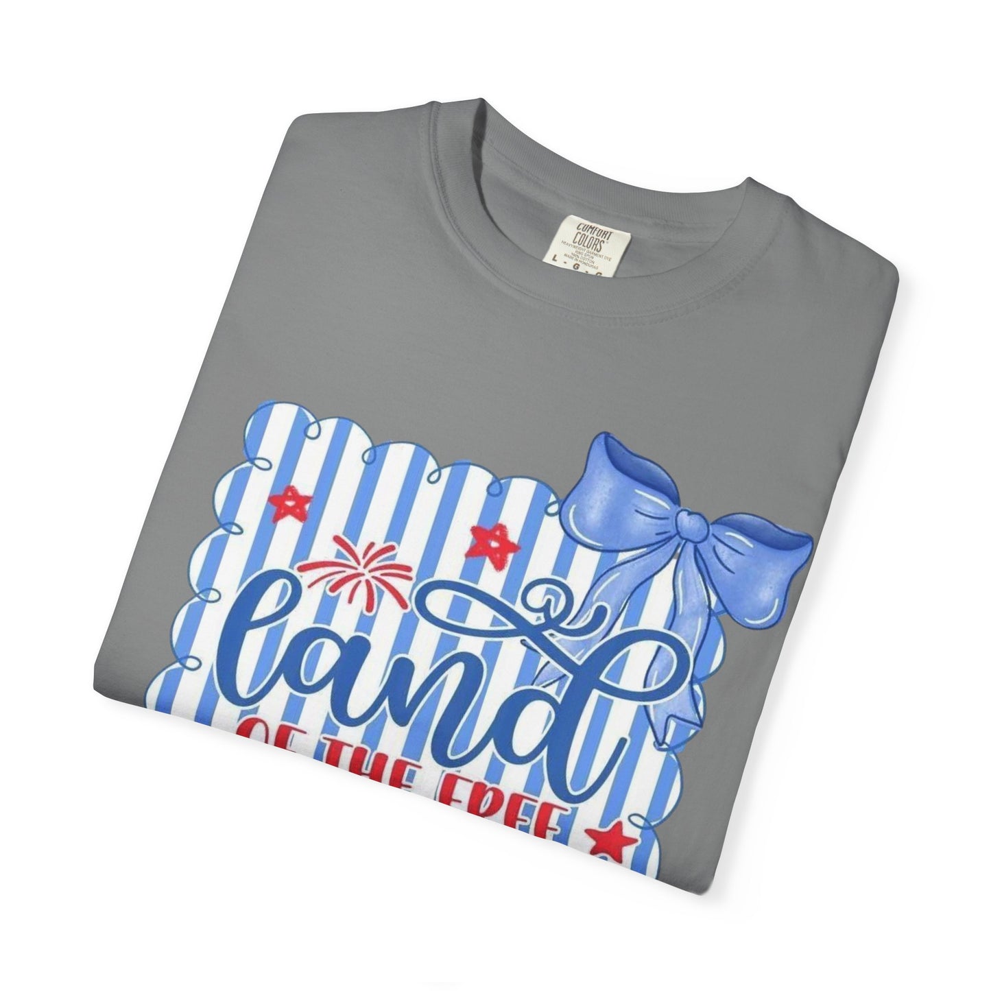 Patriotic "Land of the Free, Because of the Brave" T-Shirt