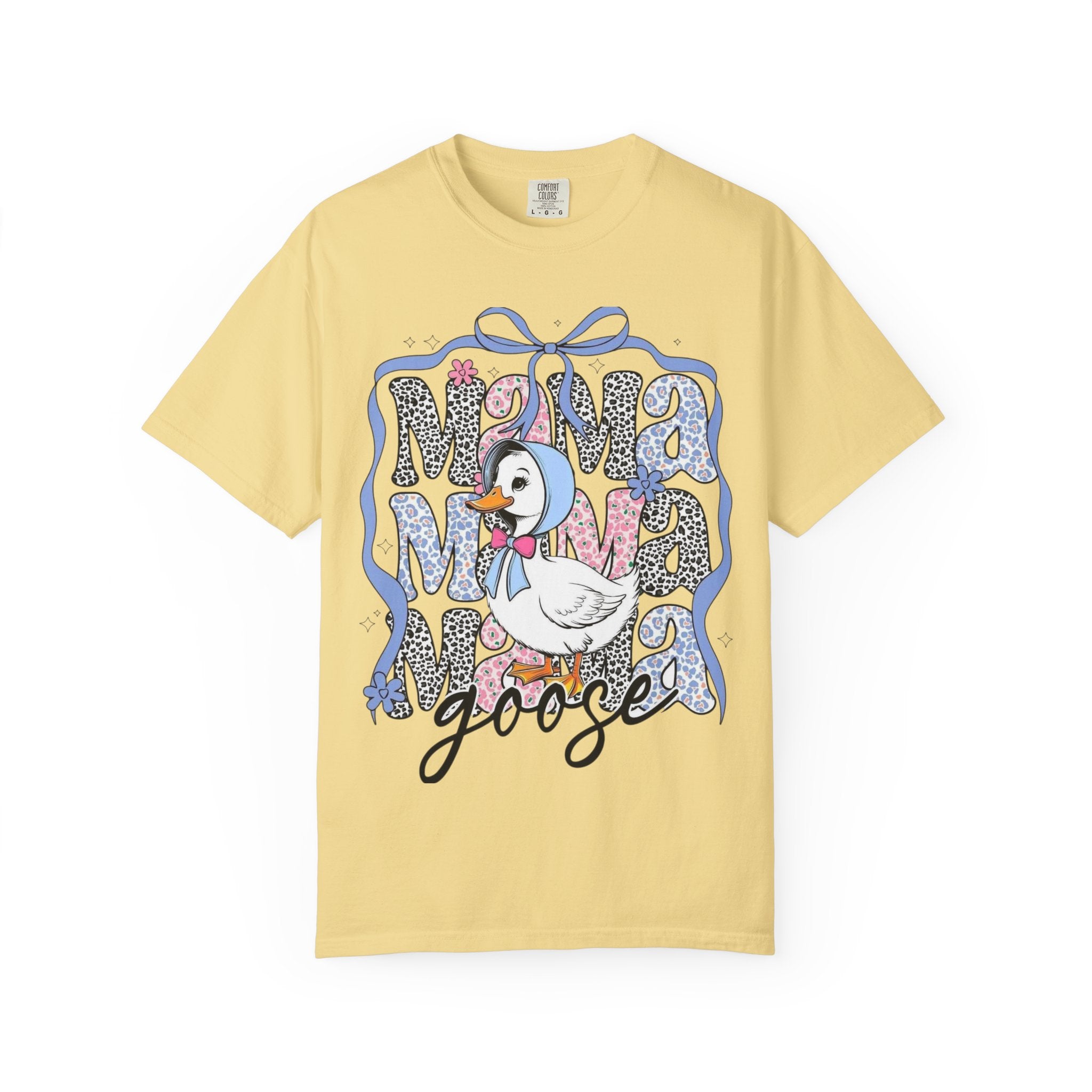 Mama Goose T-Shirt — Cute Vintage Duck Graphic Tee for New Moms & Baby Showers