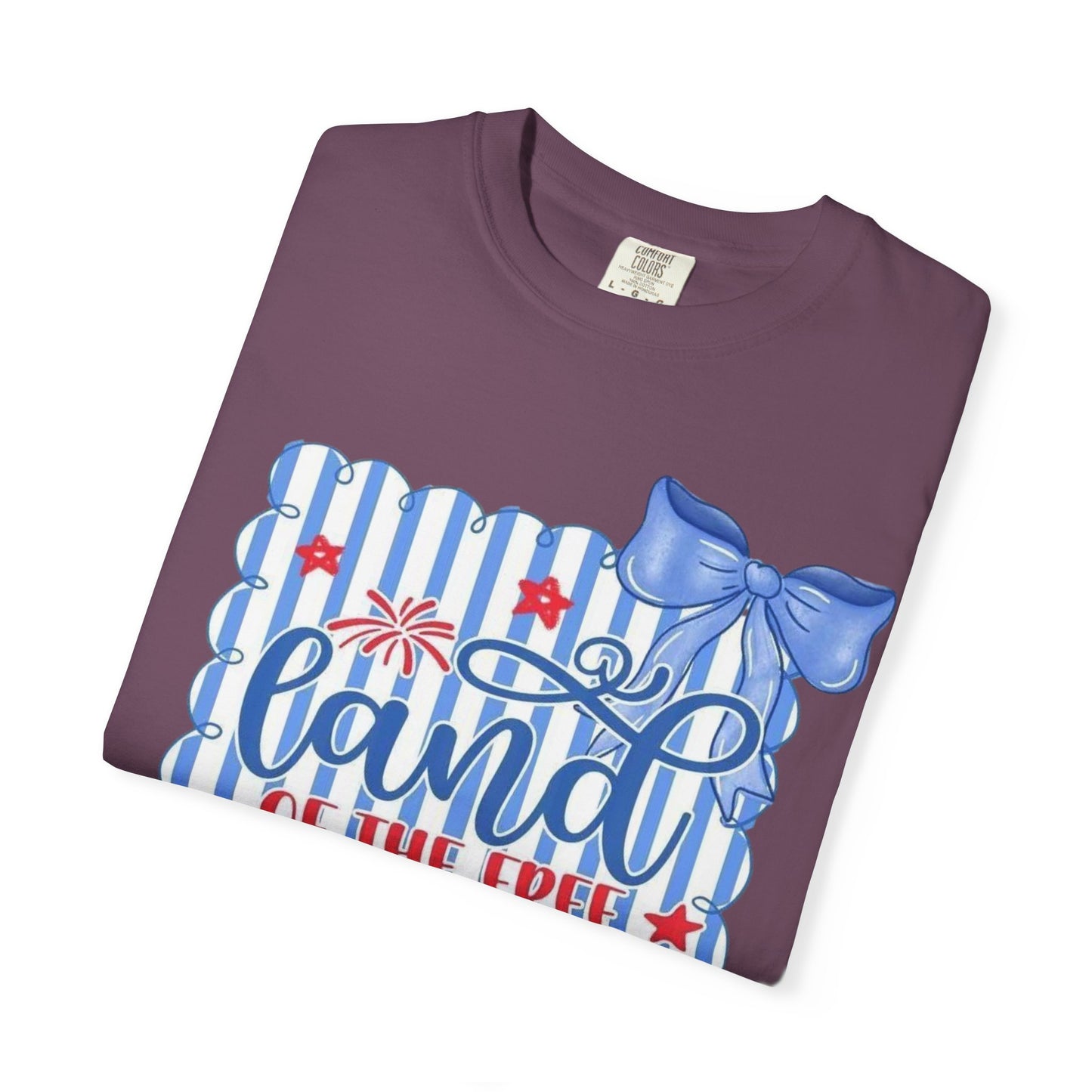 Patriotic "Land of the Free, Because of the Brave" T-Shirt
