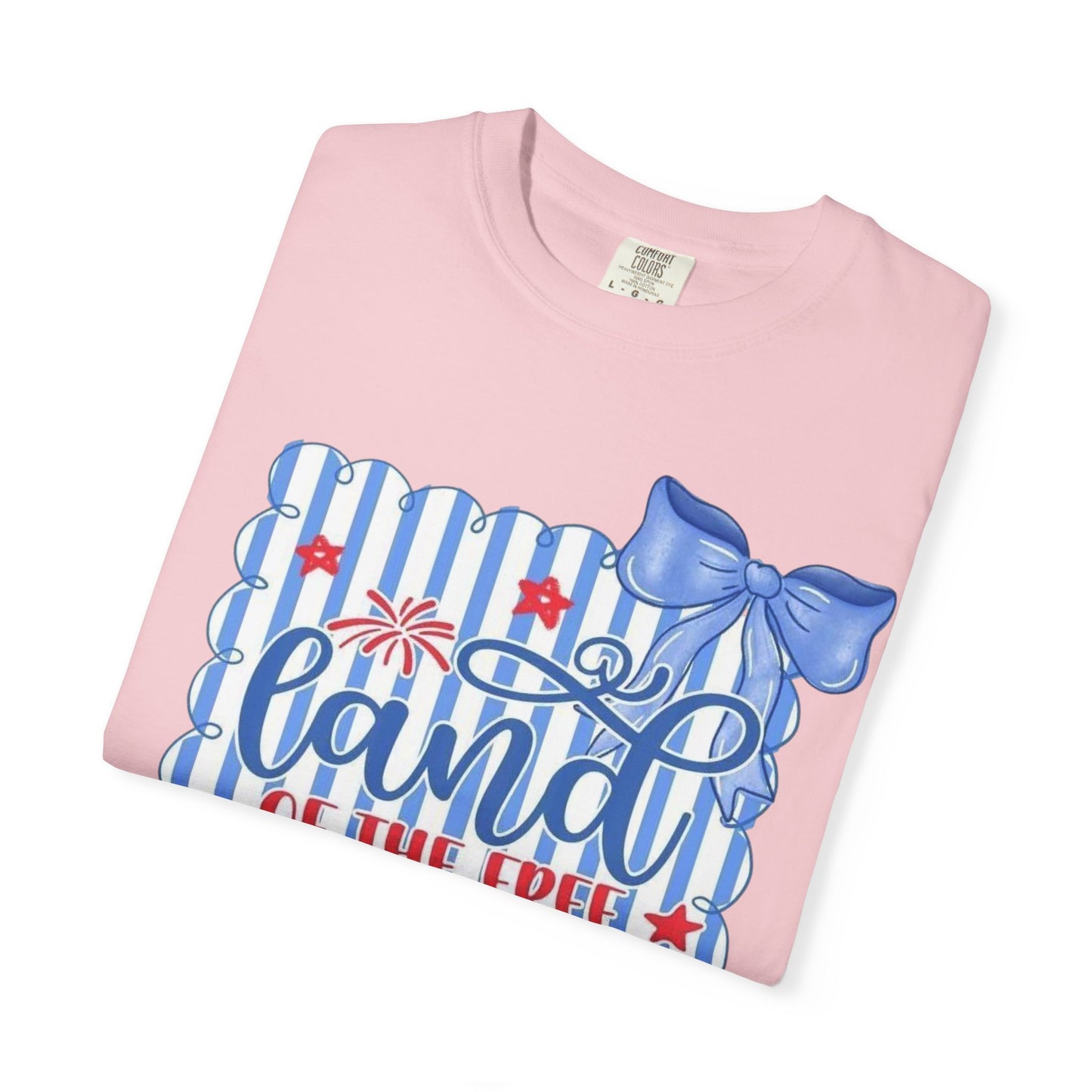 Patriotic "Land of the Free, Because of the Brave" T-Shirt