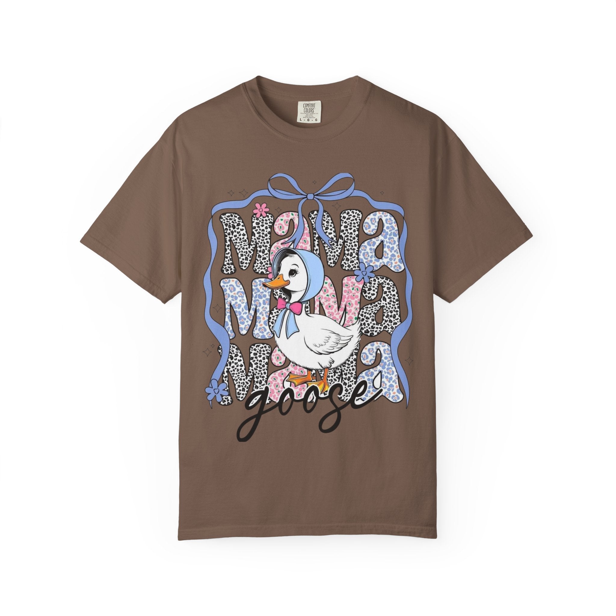 Mama Goose T-Shirt — Cute Vintage Duck Graphic Tee for New Moms & Baby Showers