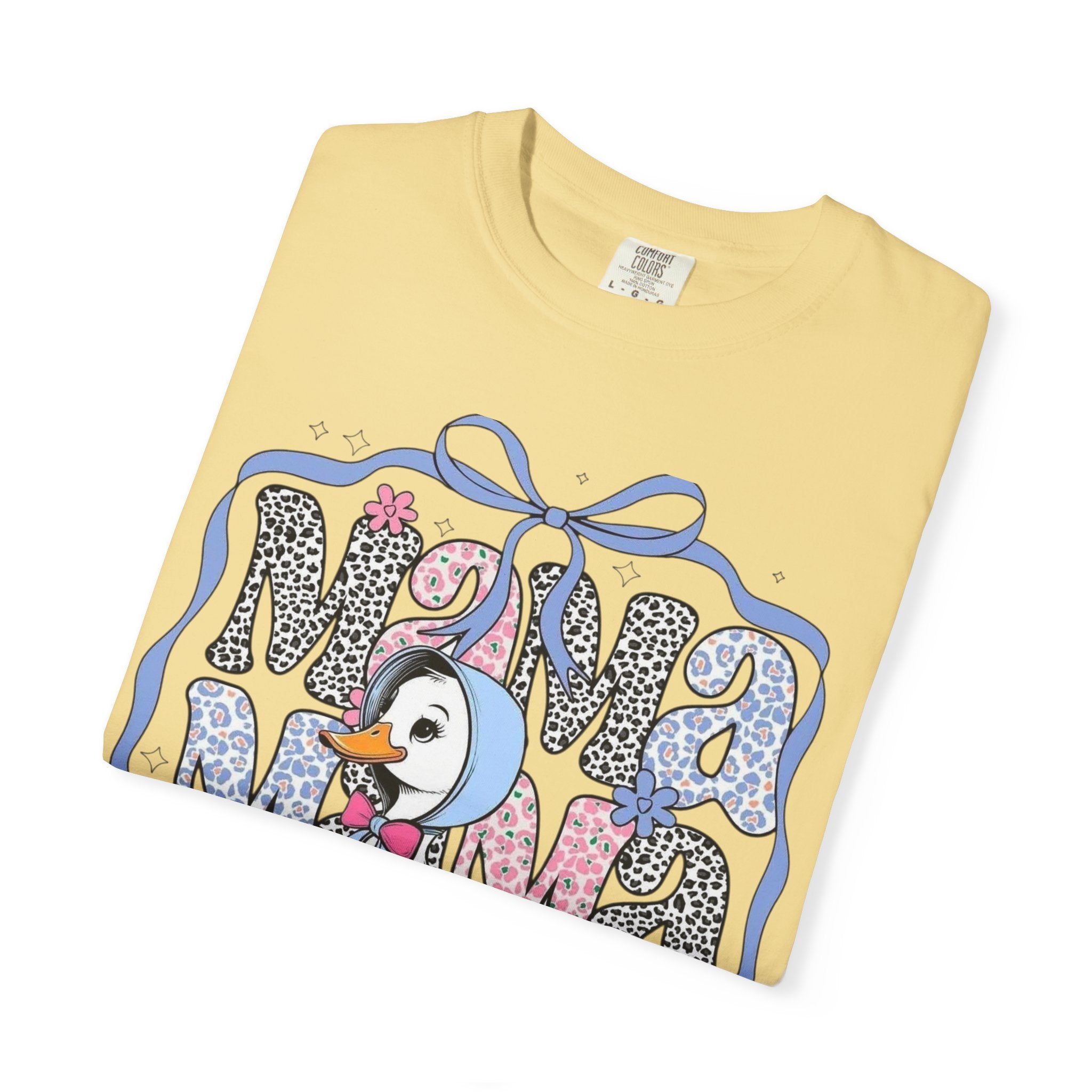 Mama Goose T-Shirt — Cute Vintage Duck Graphic Tee for New Moms & Baby Showers